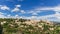 Super panoramic view Luberon valley with ancient Gordes town.Â Vaucluse, Provence
